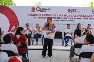 Entrega Mara Lezama nuevas instalaciones para el Cam»Jean Piaget» en Playa del Carmen