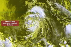 Tormenta tropical ‘Carlotta’ se intensificaría a huracán categoría 1 en el Pacifico