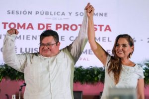 Impulsaremos la consolidación de la Cuarta Transformación en Cozumel, asegura con determinación José Luis Chacón Méndez al tomar protesta como presidente municipal ante la gobernadora Mara Lezama