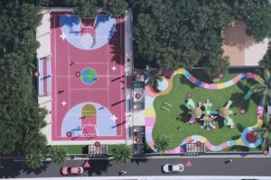 Atenea Gómez Ricalde inicia la construcción de nuevo parque y domo deportivo en Isla Mujeres