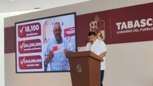 18 mil varones de más de 63 años beneficiados con pensión Tabasco: Javier May Rodríguez