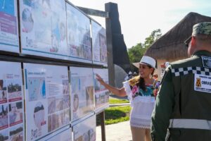 Constata Mara Lezama con SEDENA progreso de la Puerta al Mar, proyecto emblemático que responde a una demanda social histórica en Felipe Carrillo Puerto