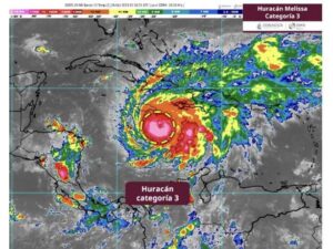 Melissa ya es un «gran huracán» categoría 3