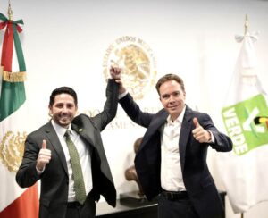 Renán Sánchez Tajonar se reúne con Manuel Velasco para fortalecer la coordinación legislativa del Partido Verde