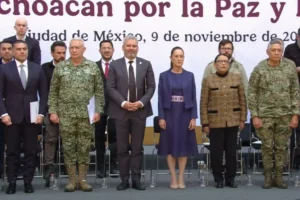 La Presidenta  Claudia Sheinbaum Pardo, presenta los 12 ejes del Plan Michoacán por la Paz y la Justicia; contempla 100 acciones y una inversión de más de 57 mil mdp