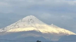 Impresionante la nieve en el Pico de Orizaba