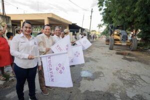 Plan Bienestar para Yucatán llega a Umán con obras de reconstrucción de calles 