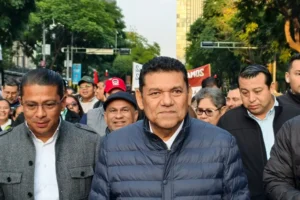 El Gobernador de Tabasco, Javier May Rodríguez, respalda a la Presidenta, Claudia Sheinbaum durante la celebración de los 7 años de la 4T