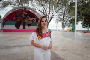 Supervisa Mara Lezama rehabilitación integral del emblemático parque Concha Acústica en el bulevar de Chetumal