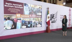 Presidenta Claudia Sheinbaum informa avances del Plan Michoacán por la Paz y la Justicia