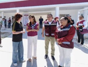 Mara Lezama supervisa restauración de la Casa del Estudiante Indígena en Chetumal