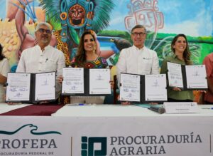 Firman histórico convenio Mara Lezama y Mariana Boy, titular de PROFEPA para proteger la selva en Quintana Roo
