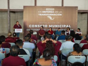 Jorge Sanén conduce la instalación del Consejo Municipal en Defensa de la Transformación en Felipe Carrillo Puerto