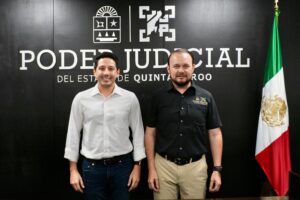 Renán Sánchez Tajonar fortalece la coordinación con el Poder Judicial para acercar la justicia a las familias de Quintana Roo