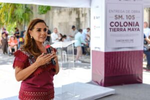 Entregan Mara Lezama y Ana Paty Peralta rehabilitación vial e infraestructura pluvial en Tierra Maya