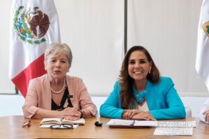 Refuerzan Mara Lezama y Alicia Bárcena combate al sargazo con nuevo buque de alta capacidad