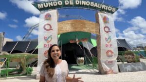 Invita Mara Lezama a la niñez de Cancún a disfrutar del espectáculo “Mundo de Dinosaurios”