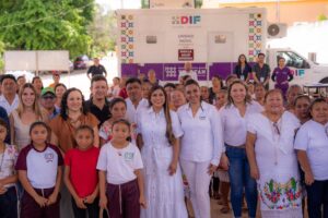 DIF Yucatán acerca agua segura gratuita a familias de Kunché
