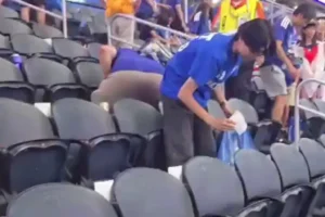 Aficionados japoneses ‘hicieron lo que nadie’ al término de partido contra Países Bajos (+Video)