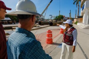 Supervisa Mara Lezama Distribuidor Vial Kukulcán, obra que registra casi 30% de avance