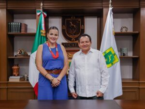 El Gobernador Joaquín Díaz Mena y la alcaldesa de Mérida, Cecilia Patrón Laviada, fortalecen la coordinación para impulsar proyectos estratégicos en beneficio de la zona metropolitana 