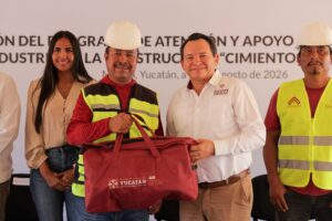 Reivindica el Gobernador Joaquín Díaz Mena a trabajadoras y trabajadores de la construcción (+Vídeo)