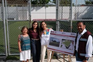 Anuncia Mara Lezama rehabilitación integral de la cancha y parque de Villas Otoch Paraíso de Cancún (+Vídeo)