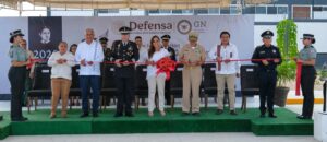 Inaugura Mara Lezama viviendas para familias de la Guardia Nacional en Chetumal, junto con coordinador estatal Sergio López