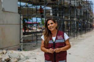 Constata Mara Lezama avance de distribuidor vial Kukulcán; registra 70% de avance (Vídeo)