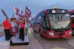 Pone en marcha Mara Lezama ruta 27 del sistema de transporte MOBI y transforma la movilidad en Cancún (+Vídeo)