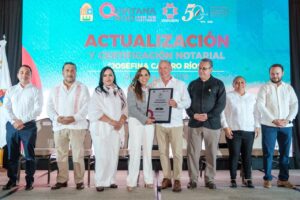 Fortalece Mara Lezama la profesionalización del Notariado y garantizar la protección patrimonial de las personas (Vídeo)