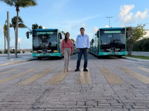 Anuncia Mara Lezama el inicio de la Ruta 17, primera ruta urbana de MOBI en Cancún, con conexiones y beneficios de transbordo