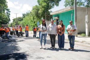 San Luis Sur Dzununcán: 18 calles reparadas y 100 metros de calle nueva en siete semanas